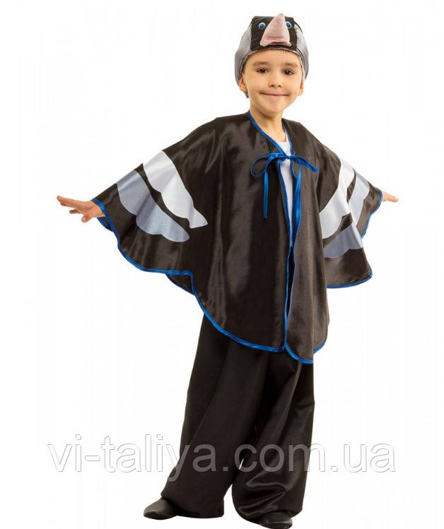 Карнавальний костюм для хлопчиків  пташка Грач, Шпак, Горобець, Голуб, фото 1