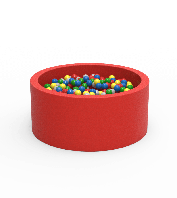 Сухой бассейн с шариками 250 шт KDG Lucky Круг (мебельная ткань) 0,9 х 0,9 х 0,4м