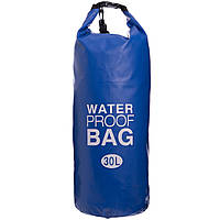 Водонепроницаемый гермомешок с плечевым ремнем Waterproof Bag 30л TY-6878-30 (PVC) Синий (PT0507)