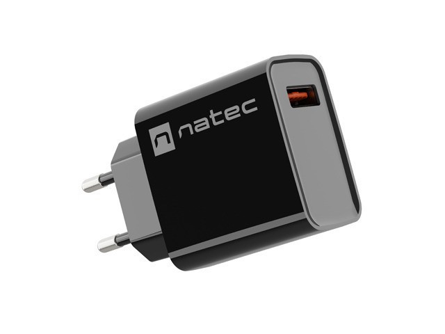 Natec Ribera 18W USB-A Black, фото 1