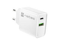 Natec Ribera 20W USB-A USB-C White, фото 5