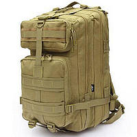 Рюкзак для туризма, походов, охоты, рыбалки с USB Спартак Molle Assault 36L Coyote