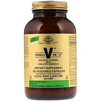 Витаминно-минеральный комплекс Solgar Formula V VM-75 Multiple Vitamins with Chelated Minerals 120 Veg Caps
