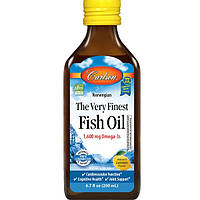 Омега 3 Carlson Labs The Very Finest Fish Oil 200 ml /40 servings/ Lemon