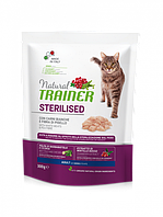 Корм Trainer Natural Super Premium Adult Sterilised with fresh White Meats сухой с белым мясом для