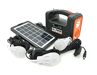 Портативная солнечная станция, Переносной ручной походный фонарь Solar Light Радио Bluetooth, LED лампы