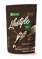 Корм Nature's Protection Lifestyle Grain Free Salmon Kitten сухой с лососем для котят 0.4 кг