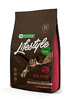 Корм Nature's Protection Lifestyle Grain Free Salmon Senior Cat сухой с лососем для пожилых котов 1.5 кг