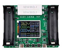 Цифровой тестер измеритель емкости мощности аккумуляторов 18650 XH-M239 li-ion с портом USB Type-C цифровой