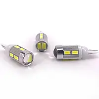 Лампа LED T10 W5W 10 SMD Автолампа с Линзой Светодиодная