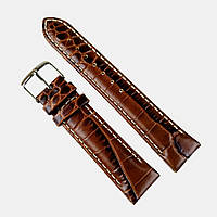 Кожаный ремешок для часов ширина 20 мм Bros BRS2001BR-04 коричневый