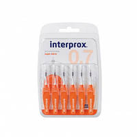 Міжзубні йоржики INTERPROX 4G, 0.7 мм, SUPER MICRO, 6 шт.