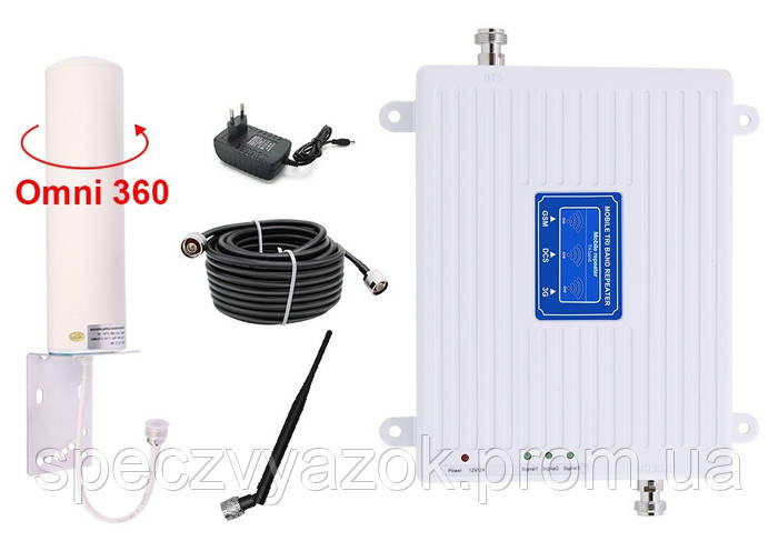 GSM 3G 4G LTE репітер, підсилювач зв'язку 900/1800/2100 МГц ...