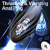 Анальна пробка з вібрацією ButBut anal plug, з пультом дистанційного керування, 10 режимів вібрації, колір чорний, фото 4