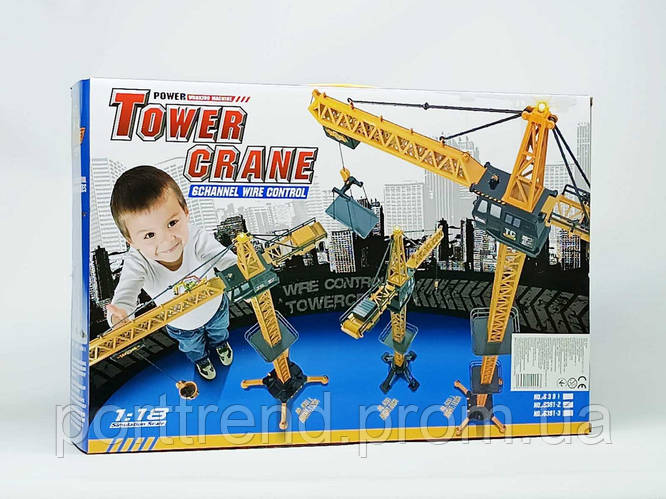 Игрушка Shantou Башенный кран 132 см на пульте управления 6391-2 (ID ...