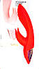 Вібромасажер для клітора та точки G "Kiss of desire", колір червоний, 10 режимів вібрації, 3 режими швидкості, фото 2