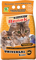 Бентонитовый наполнитель Super Benek Universal Line Natural без запаха 10 л