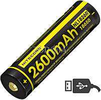 Акумулятор літієвий Nitecore NL1826R