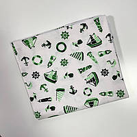 Теплая детская фланелевая (байковая) пеленка для новорожденных, в роддом 90 х 80 см BST Зеленый