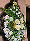 Вінок ритуальний із штучних квітів (Хвиля широка №5), розмір 175*75 см, доставка по Україні., фото 5