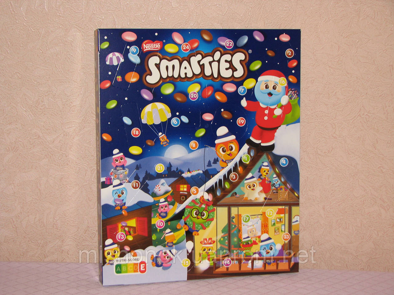 Новогодний адвент календарь большой Smarties 335 г 38 х 26 см - фото 1 - id-p2023219514