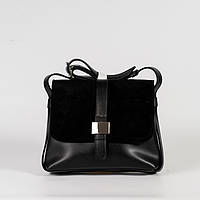 Жіноча сумка планшет через плече у 2-х кольорах. Чорний