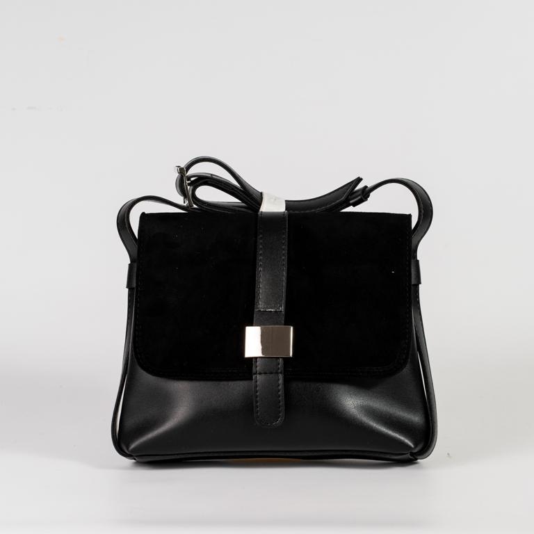 Жіноча сумка планшет через плече у 2-х кольорах. Чорний