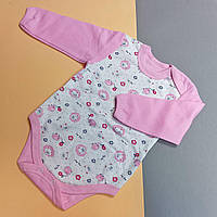 Бавовняний утеплений бодік на кнопочках 80 розмір