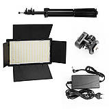 Світлодіодна прямокутна лампа U800 зі штативом 2м портативне LED відеосвітло 29х17см для фото та відеозйомки, фото 9