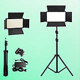 Світлодіодна прямокутна лампа U800 зі штативом 2м портативне LED відеосвітло 29х17см для фото та відеозйомки, фото 10