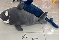 Мягкая игрушка K15250 (80шт) акула 2 цвета 55см