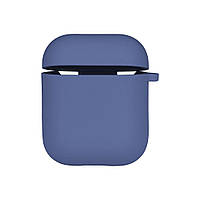 Чехол Silicone Case with microfibra для Airpods 1/2 Цвет 03.Royal blue