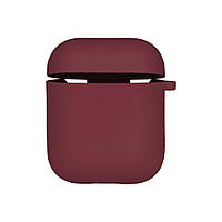 Чехол Silicone Case with microfibra для Airpods 1/2 Цвет 37.Rose red