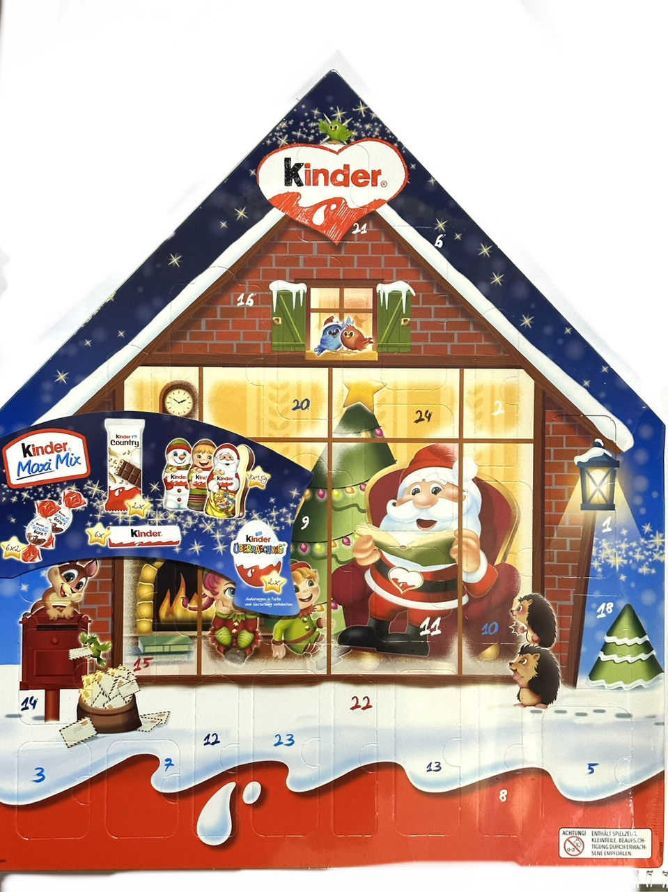 Адвент Календар Kinder Maxi Mix у формі будиночка 351 г