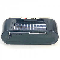 Тор! Портативная колонка, акустика GOLON RX-BT190S с солнечной панелью Чёрный
