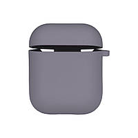 Чехол Silicone Case with microfibra для Airpods 1/2 Цвет 28.Lavender grey