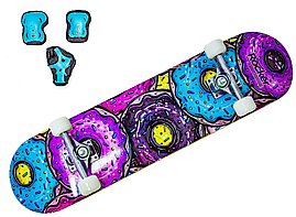 Скейтборд "Rocker" із захистом у комплекті. Навантаження до 85 кг