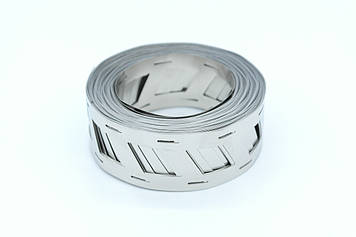 Нікельована стрічка 18650 2P Коса під холдер - 0.15х25.5х19.5мм  10м