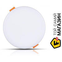 Светильник V-Tac Панель потолочная врезная LED V-TAC, 24W, SKU-739, Samsung CHIP, 230V, 3000К, круглая,