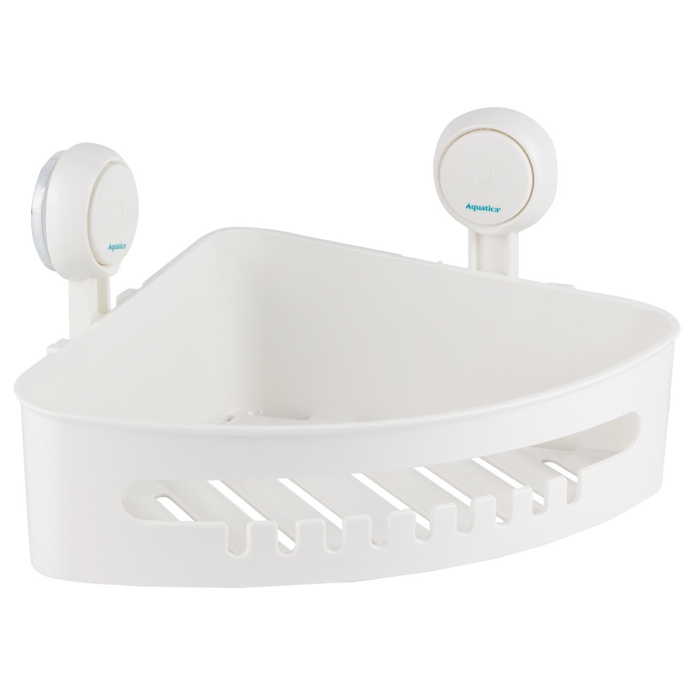 Кошик на вакуумних присосках кутовий s42 255×255×105 мм ТМ AQUATICA, фото 1