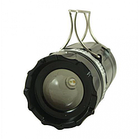 Тор! Аккумуляторная кемпинговая LED лампа Sheng Ba SB 9699 c фонариком и солнечной панелью Чёрная