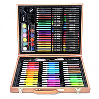 Тор! Детский набор для рисования и творчества 150 предметов в деревянном чемодане artistic set