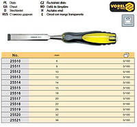 Стамеска ударна b=22 мм VOREL-25518