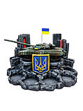 Штоф " Український танк Т64 БВ" декоративна підставка для алкоголю, тематичний Міні Бар, фото 5