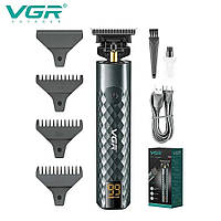 Триммер для стрижки волос VGR "V-077" Professional USB Type-C, машинка для стрижки, окантовочная машинка «D-s»