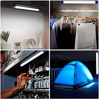Тор! Аккумуляторная кемпинговая подвесная лампа светильник с магнитами и солнечной панелью 50 см CBK BK-500