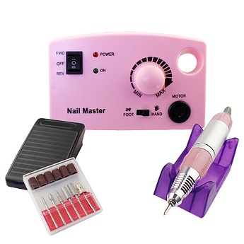 Фрезер для манікюру та педикюру Nail Master ZS-602 65Вт. 45000об/хв. рожевий