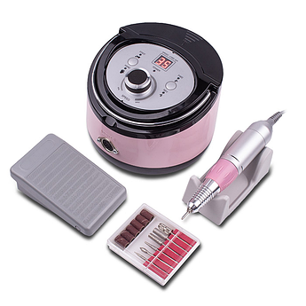 Апарат для манікюру та педикюру Nail Master (Nail Drill) ZS-606 35000об/хв. 65Вт.Pink