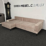 Новий м'який розкладний диван в тканині, фото 4