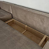 Новий м'який розкладний диван в тканині, фото 9